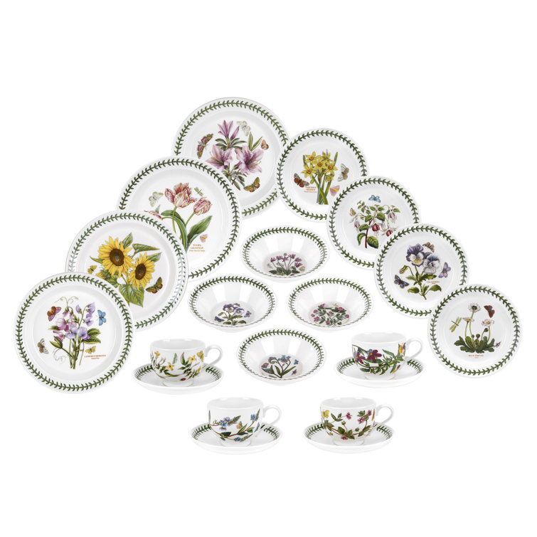 Portmeirion Botanic Garden 20 Piece Dinnerware Set, Service for 4